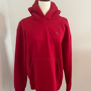 Men’s Jordan Jumpman Logo Fleece Red Hoodie Size Large